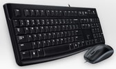 Desktop MK12 Maus-Tastatur-Set, Kabelgebunden/USB, Schwarz
