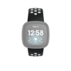 Sportarmband für Fitbit Versa 3/Sense, atmungsaktiv, universal, Schwarz/Grau