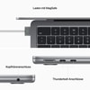 MacBook Air, 13 Zoll, Space Grau, 2022, M2, 8-Core CPU, 8-Core GPU, 16 GB, 256 GB SSD
