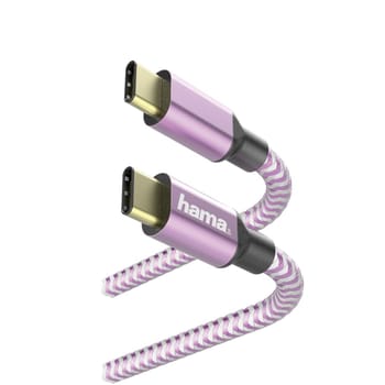 Lade-/Datenkabel "Reflective", USB Type-C - USB Type-C, 1,5 m, Lavendel
