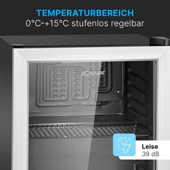 Bomann KSG 7286 Glastür Minikühlschrank - bei expert kaufen