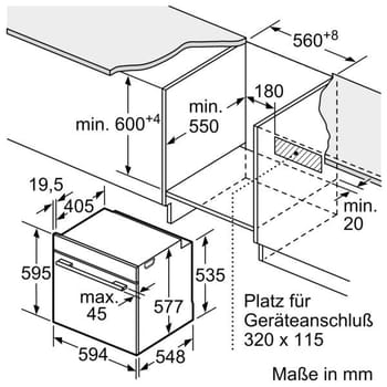 Einbaubackofen HB772G1B1 iQ700