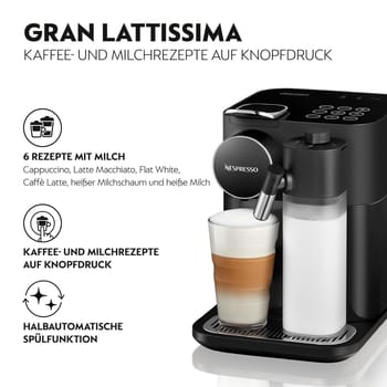 De'Longhi Nespresso EN640.B GRAN LATTISSIMA Kapsel - Bei Expert Kaufen