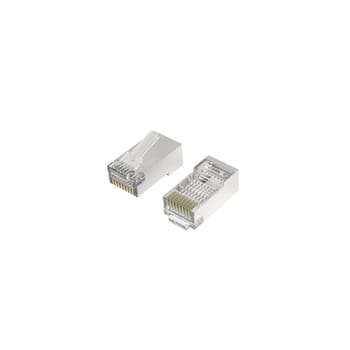 Netzwerkstecker, CAT-6a, 10 Gbit / s, geschirmt, 10 Stück 00200772