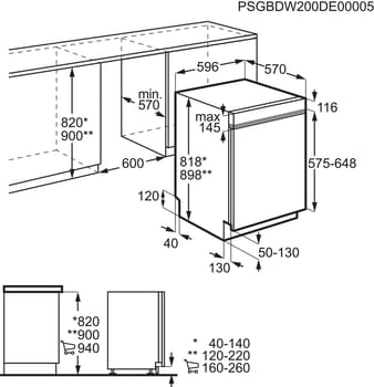 AEG Geschirrspüler Sammeltopf Edelstahl - Ersatzteil 152795712 Für Integrierte Spülmaschinen