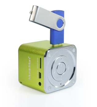 Mini MusicMan Soundstation (USB, SD) grün