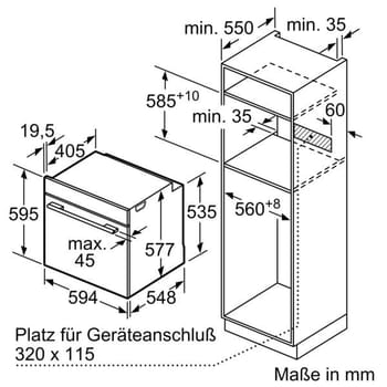 Einbaubackofen HB772G1B1 iQ700