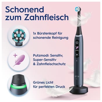iO Series 8 Elektrische Zahnbürste Black Onyx