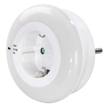 "Circle" m. integr. Steckdose, Lichtsensor, Berührungsschutz (00223496)
