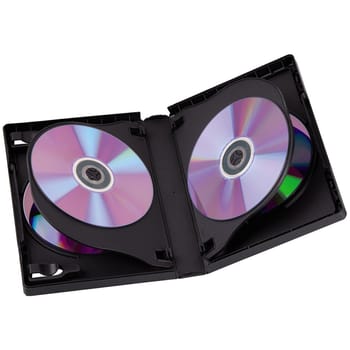 DVD-Leerhülle 6 Box, 3er-Pack, Schwarz