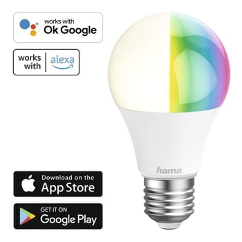 WLAN-LED-Lampe, E27, 10W, RGBW, ohne Hub, für Sprach-/App-Steuerung