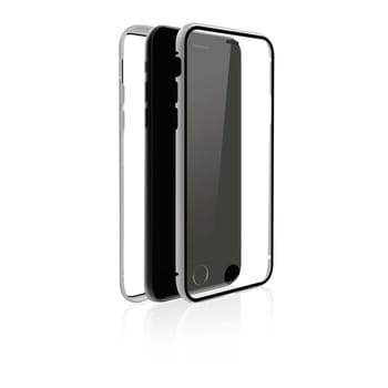 Cover "360° Glass" für Apple iPhone 7/8, silber