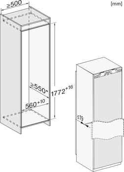 FNS 7770 E Einbaugefrierschrank