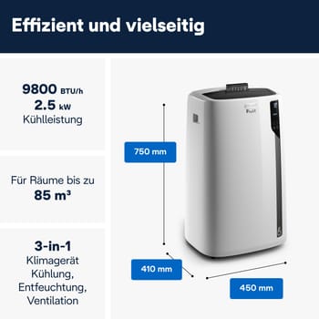 De'Longhi Pinguino PAC N82 Eco Mobiles Klimagerät Mit