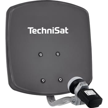 DIGIDISH 33, Satfinder V/H-LNB Satellitenschüssel 33 cm mit Single LNB