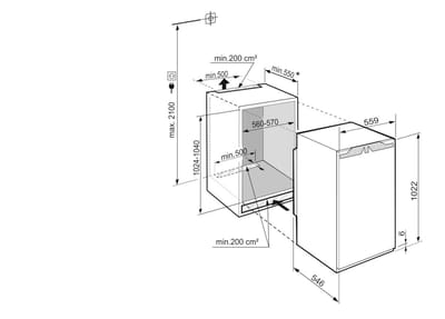 IRBd 4050-20 001 Einbaukühlschrank ohne Gefrierfach
