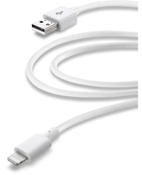 Datenkabel USB 2.0 - Lightning-Anschluss weiß 2m (60184)