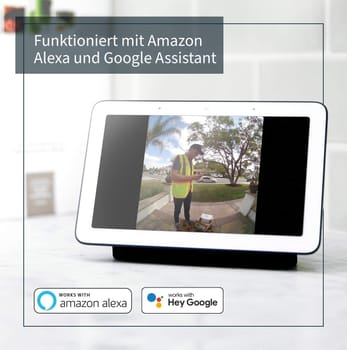 Kabellose Arlo Essential Video-Türklingel & Chime 2 Türgong weiß