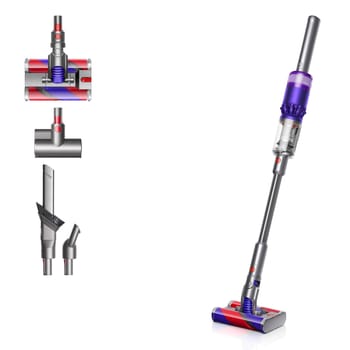 Omni-Glide Akku-Handstaubsauger mit Stiel