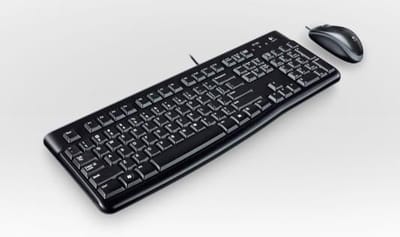 Desktop MK12 Maus-Tastatur-Set, Kabelgebunden/USB, Schwarz