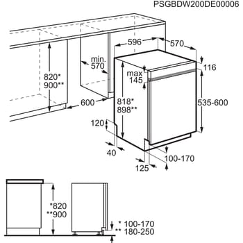 FUS6491XZM Serie 6000 Unterbau-Geschirrspüler 60 cm