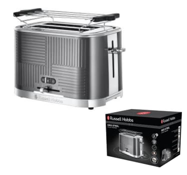 Stainless Steel Russell Hobbs Geo Steel Toaster Geo Toaster