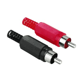 Cinch-Stecker, lötbar, 2 St.