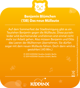 tigerbox Benjamin Blümchen – Das neue Müllauto