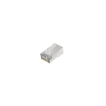 Netzwerkstecker, CAT-6a, 10 Gbit / s, geschirmt, 10 Stück 00200772