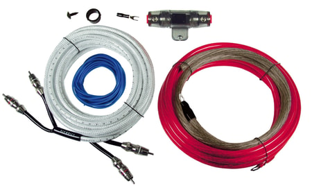 Hama Power Kit Anschluss Kabel Set 10mm² Kit Car HiFi Verstärker