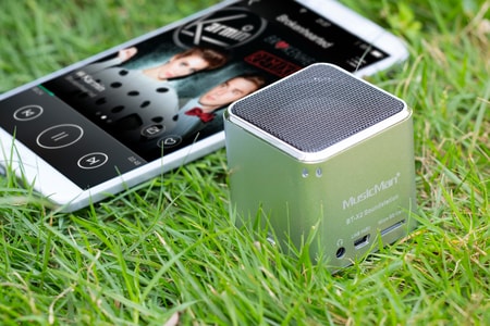 MusicMan Mini BT-X2 silber Mobile Soundstation - bei expert kaufen