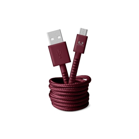 Micro-USB-Kabel "Fabriq", 1,5 m, Ruby Red