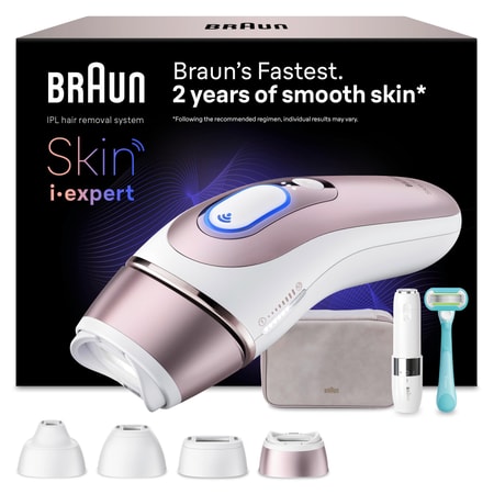 Smart IPL Skin i·expert, professionelle Haarentfernung, 4 smarte Aufsätze, PL7432 IPL Haarentferner