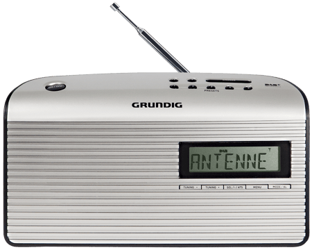 Radio Portable Grundig Music GS 7000 DAB+ - Réception FM RDS Et DAB+, écran LCD, Haut-parleur Intégré, Gris/argent - 9