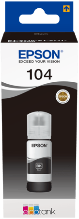 C13T00P140, 104 Epson printcartridge black