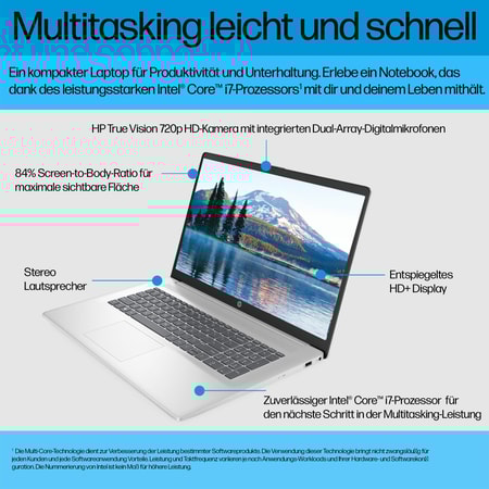 HP Notebook 17-cn3676ng, Silber, 17,3 Zoll, Full H - bei expert kaufen 