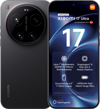 Xiaomi 17 Ultra 16 GB + 512 GB, Black Smartphone - bei expert kaufen