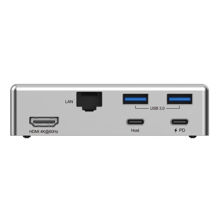 Rapoo USB-C Multiport Adapter, 6-in-1, grijs Desktop accessoire kopen Rapoo USB-C Multiport Adapter, 6-in-1, grijs Desktop accessoire kopen
