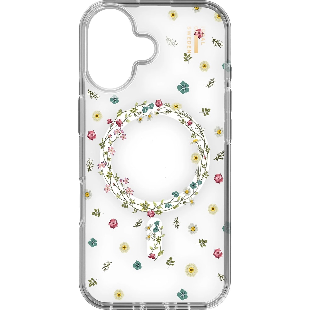 Clear Case MagSafe iPhone 16, Petite Floral Handyhülle