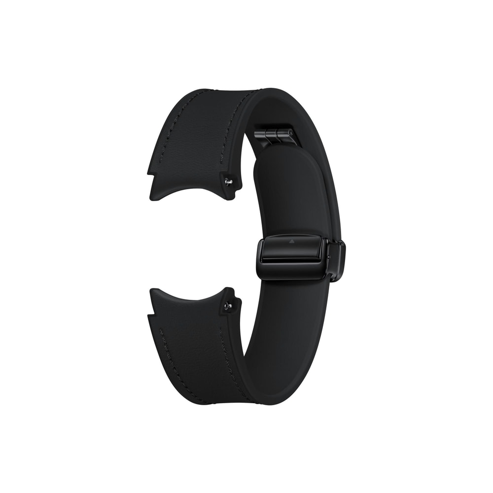 D-Buckle Hybrid Eco-Leather Armband (Normal, M/L), Black