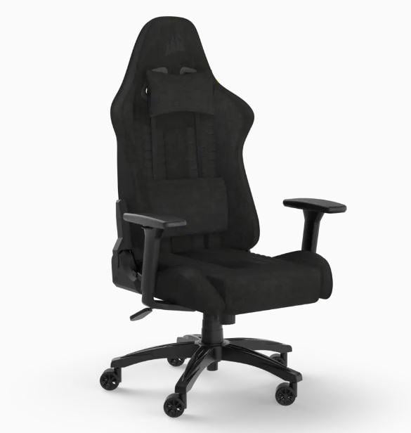 TC100 RELAXED Gaming-Stuhl – Stoff Schwarz/Schwarz