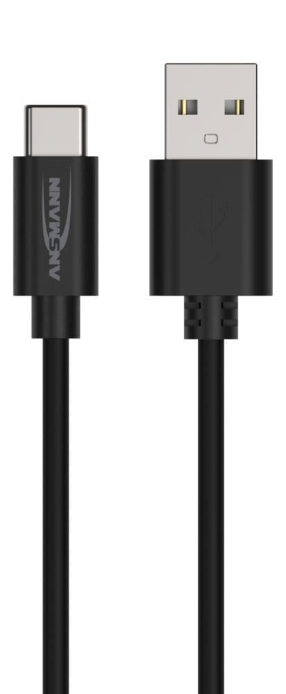 1700-0130 USB Typ-C Daten und Ladekabel 1 m, schwarz