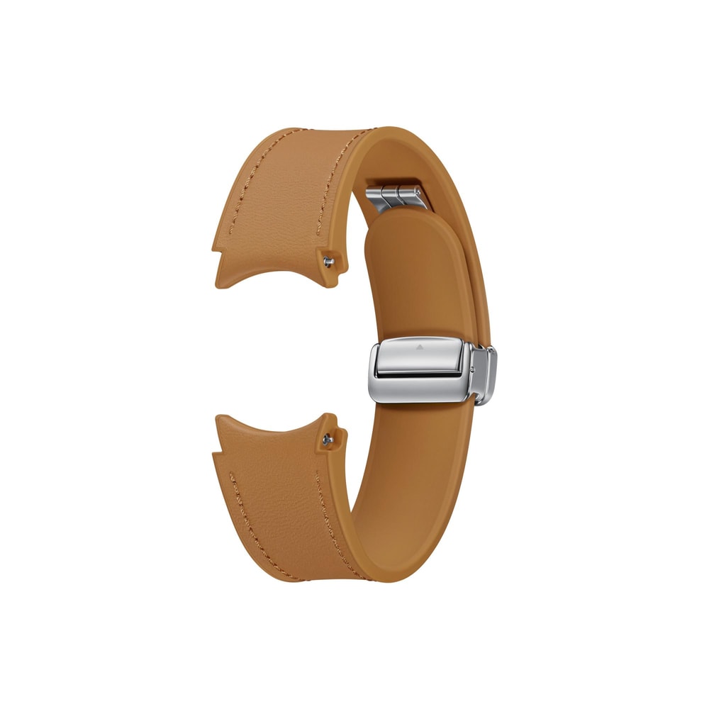 D-Buckle Hybrid Eco-Leather Armband (Normal, M/L), Camel