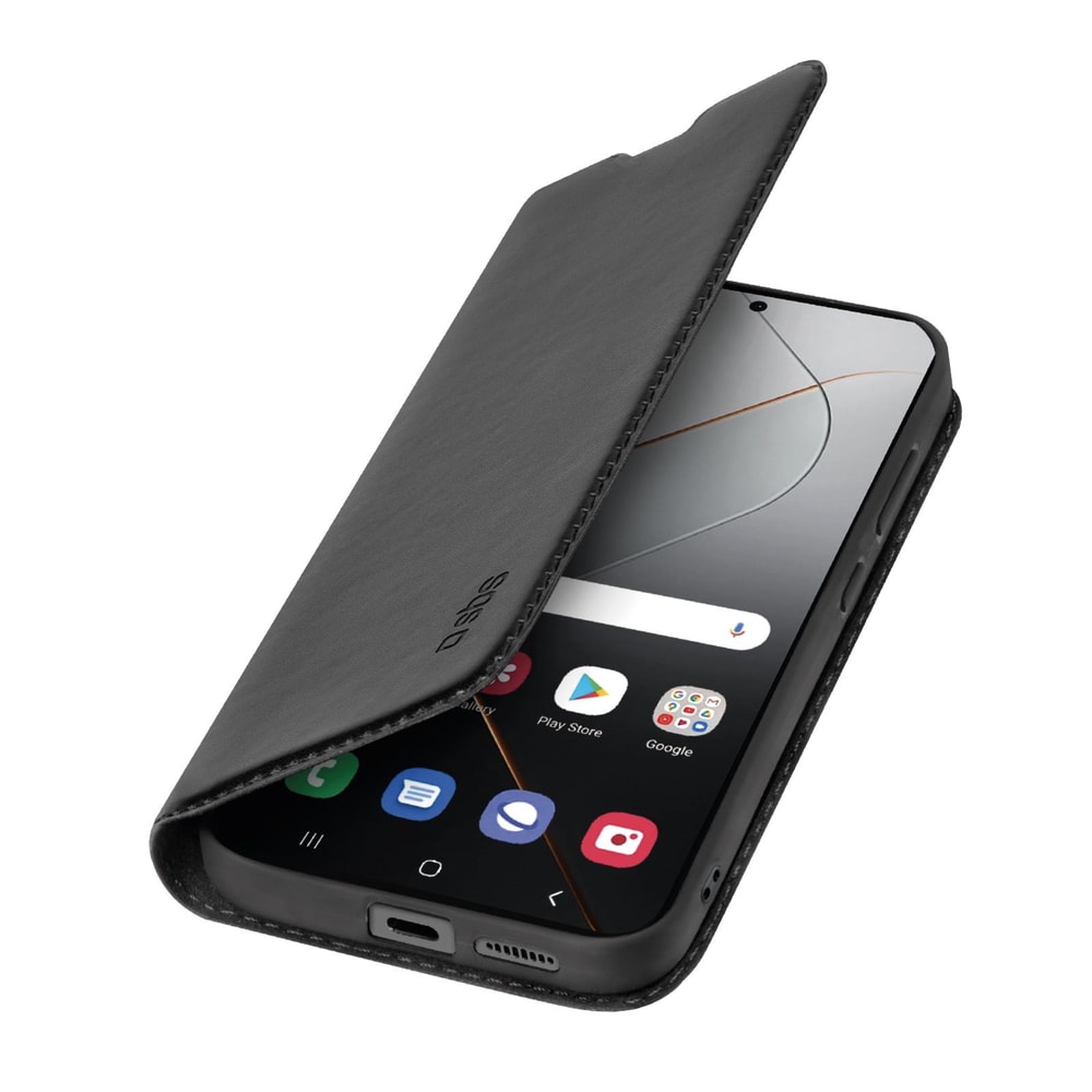 Bookcase Wallet Lite-Hülle für Xiaomi 14 Pro, Schwarz