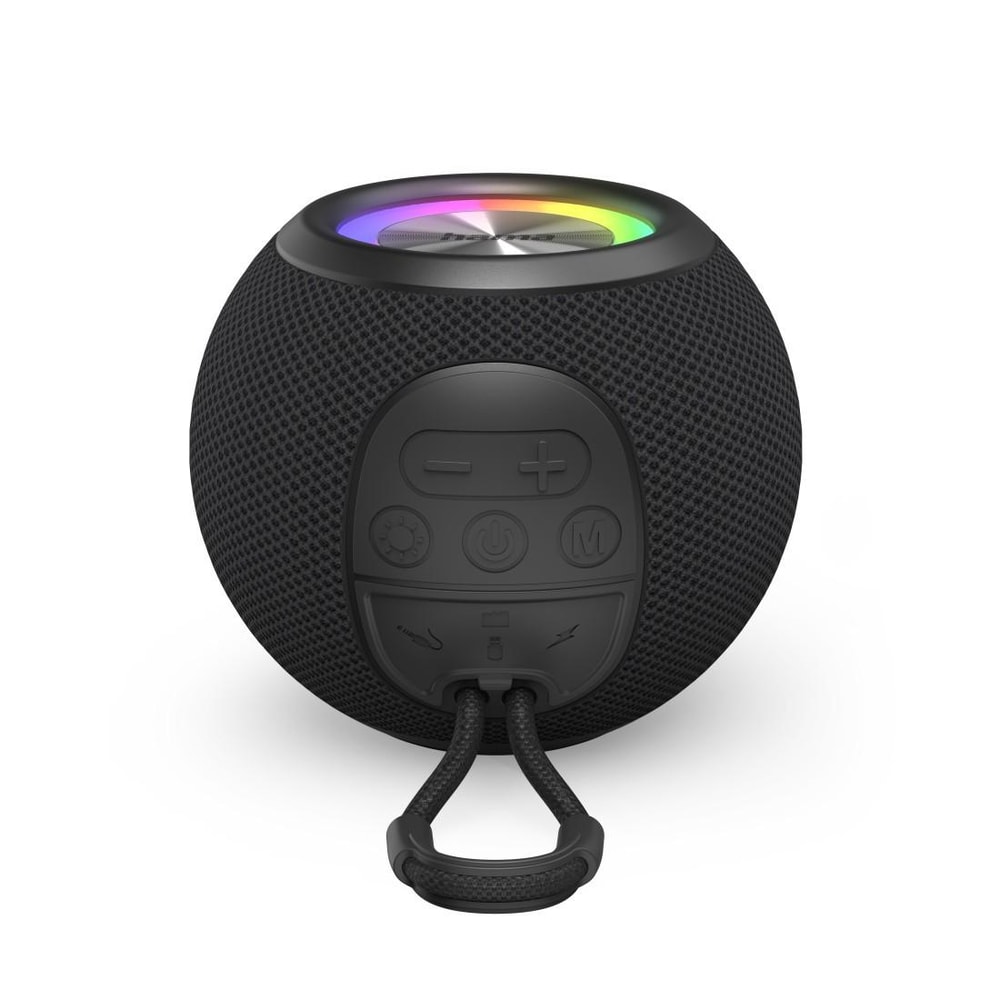 Bluetooth®-Lautsprecher "Ball Shape Speaker", 5 Licht-Modi, 5W, Schwarz (00188237)