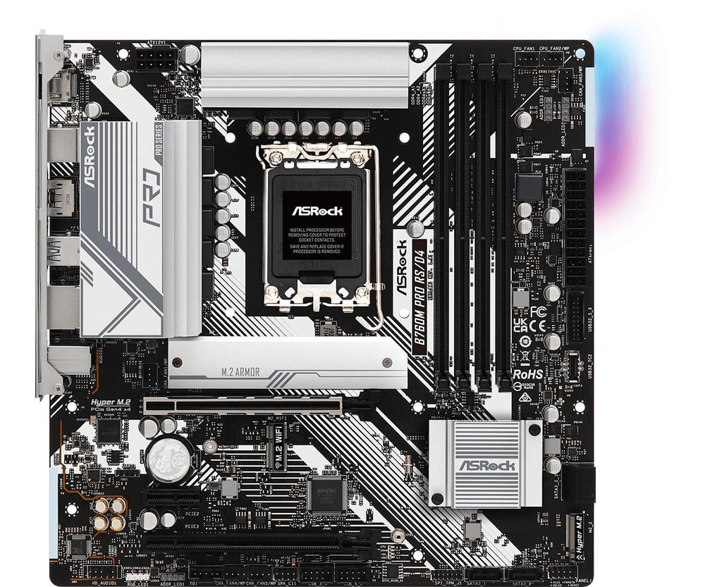 B760M PRO RS/D4, DDR4, LGA 1700, micro ATX Mainboard