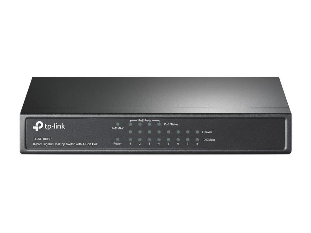 8-Port Gigabit Desktop Switch mit 4-Port PoE+ (TL-SG1008P V3)