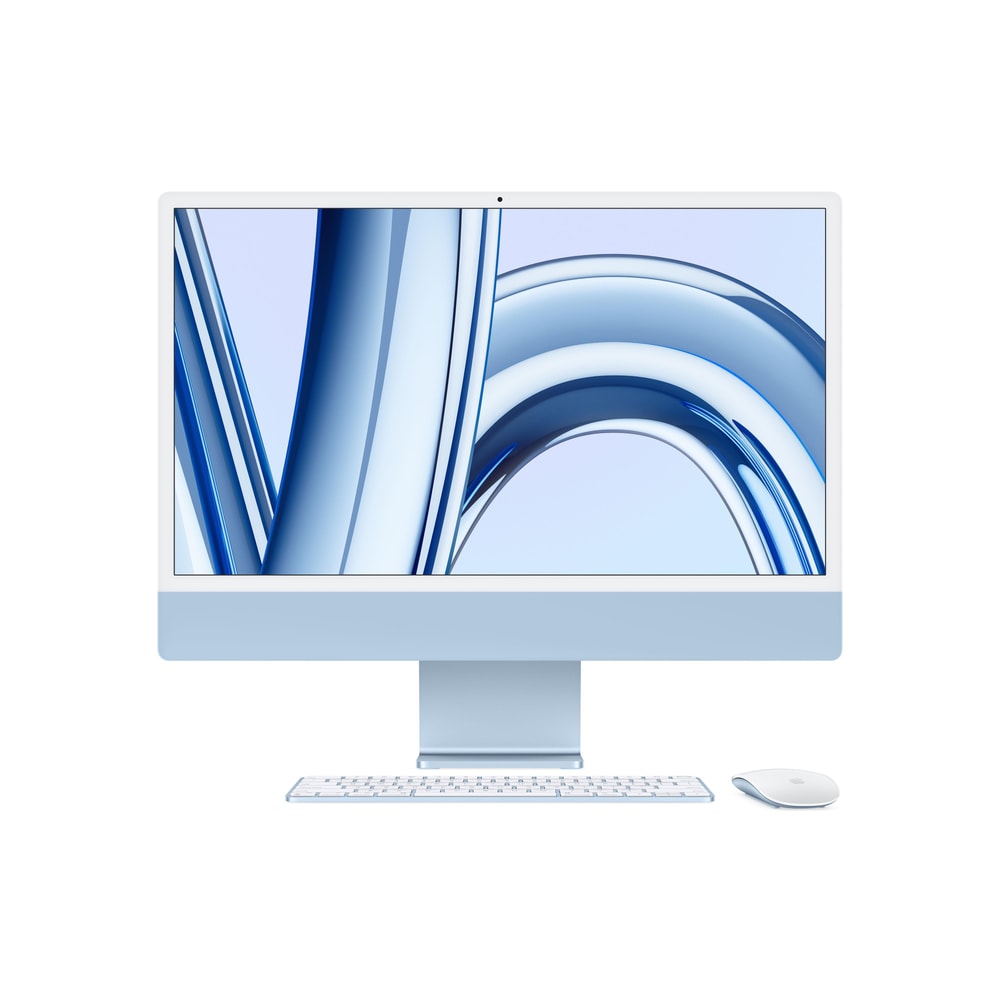 iMac Blau 24 Zoll, M3, 8-Core-CPU, 8-Core-GPU, 8 GB, 512 GB SSD