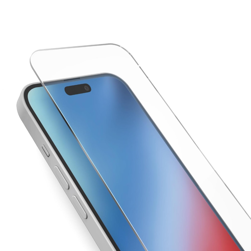 Glas-Displayschutz für iPhone 16/15, Transparent
