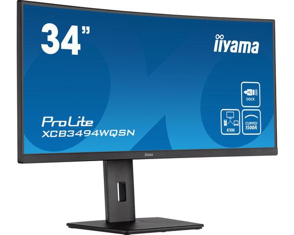 Monitor ProLite XCB3494WQSN-B5, Schwarz, 34 Zoll, Curved, Ultra-WQHD, 120 Hz, 0,4 ms